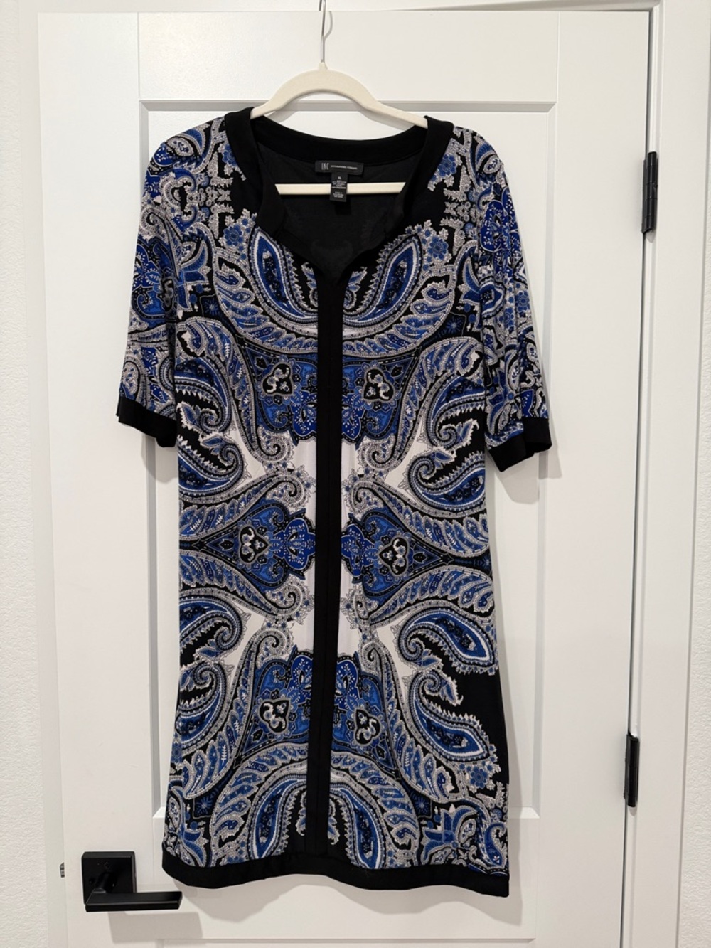 INC International Concepts Black Knit Dress with Subtle Texture